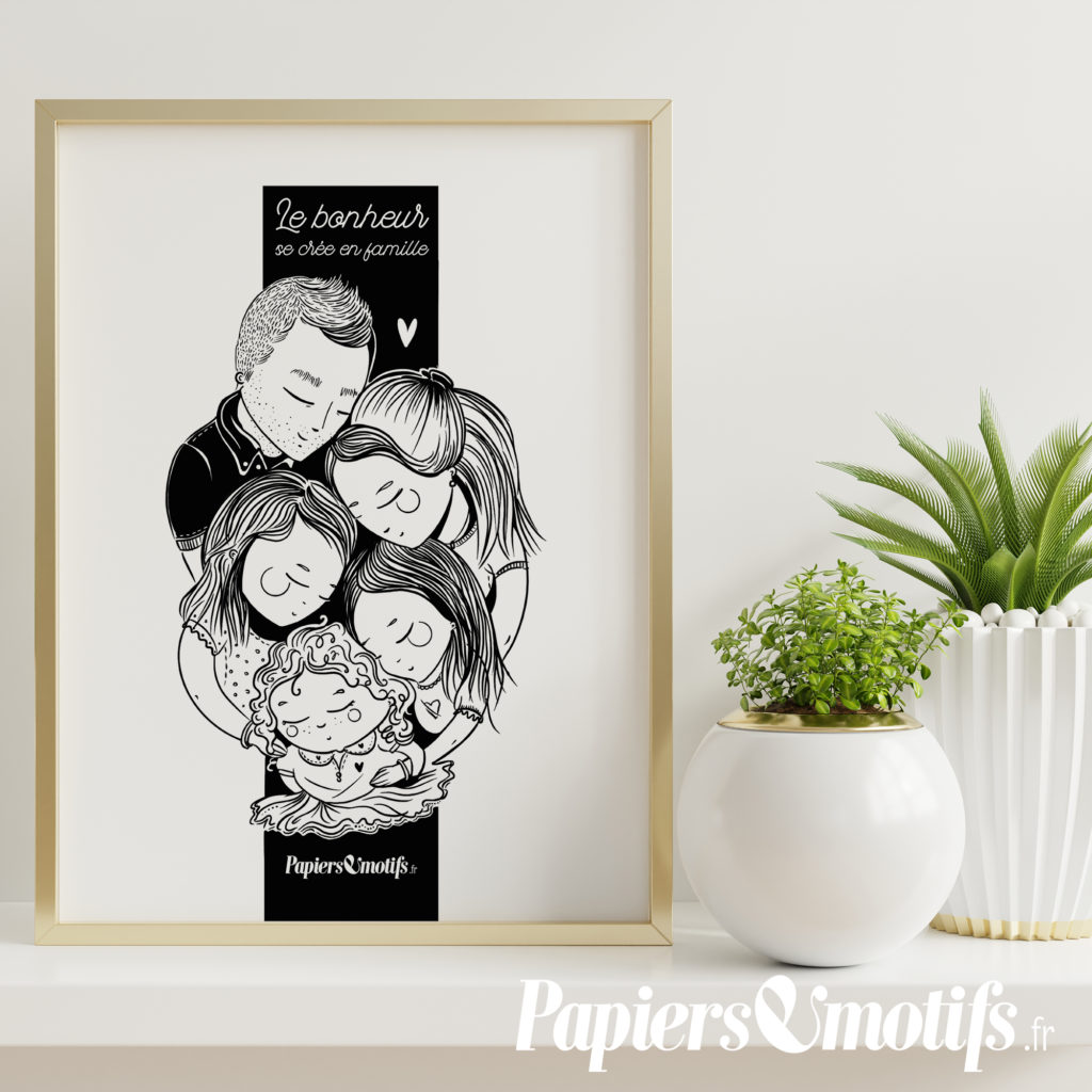 Portrait de famille - Papiersemotifs.fr