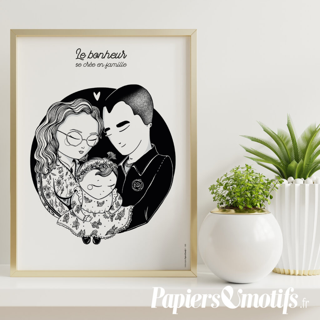 Portrait de famille - Papiersemotifs.fr