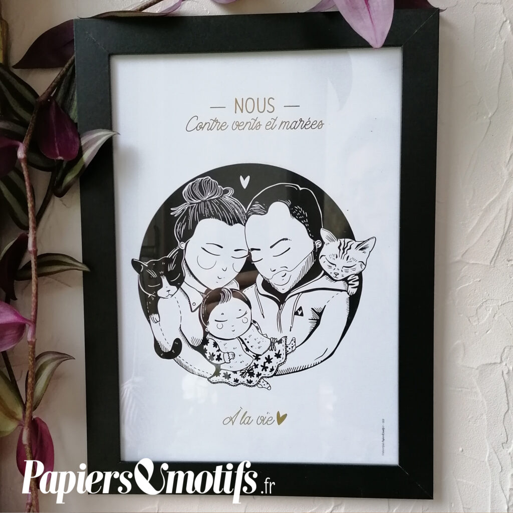 Portrait de famille - Papiersemotifs.fr