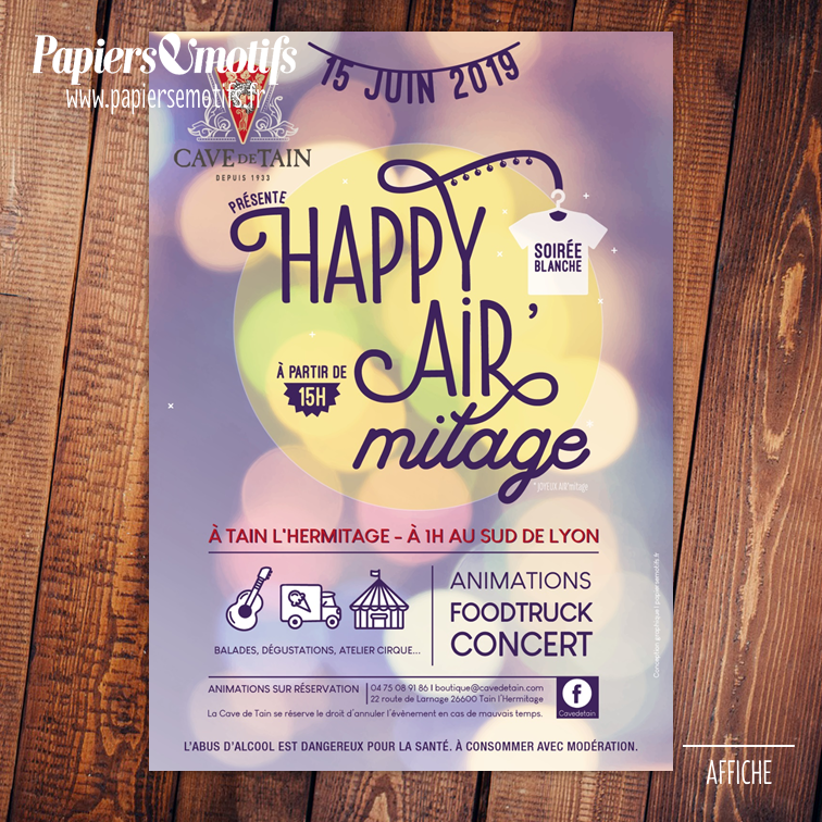 Cave de Tain - Happy Air'mitage - Affiche